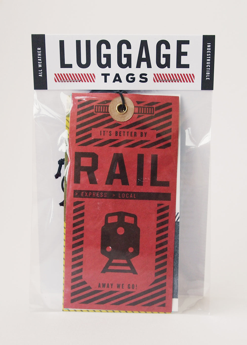 Luggage tags: air, rail, land, sea